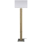 Spot-Light Magnus lampa stojąca 1x60W+1x16W LED szary/drewno/biały 64569187