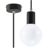 Sollux Lighting Edison SL0152 lampa wisząca 1x60 W czarny