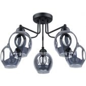 Sollux Lighting Fillan lampa podsufitowa 5x60W czarna SL.1145