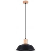 Sollux Lighting Fano SL1322 lampa wisząca 1x15 W czarna-drewno