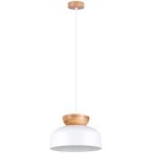 Sollux Lighting Marion SL1350 lampa wisząca 1x15 W biała-drewno