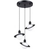 Sollux Lighting Hyperion SL1359 lampa wisząca 3x8 W biała-czarna