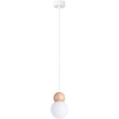 Sollux Lighting Pekka SL1390 lampa wisząca 1x8 W biała-drewno