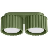 Sollux Lighting Aura SL1798 lampa podsufitowa 2x10 W zielona