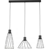 TK Lighting Modesto 10149 lampa wisząca 3x10 W czarna