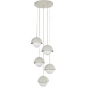 TK Lighting Bono 10214 lampa wisząca 5x8 W beżowa