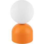 TK Lighting Miki 16041 lampka nocna dziecięca 1x8 W biała-pomarańczowa