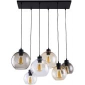 TK Lighting Cubus 2164 lampa wisząca 6x15 W czarna