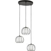 TK Lighting Beniamin 4812 lampa wisząca 3x6 W czarny