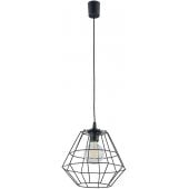 TK Lighting Diamond 6206 lampa wisząca 1x15 W czarna