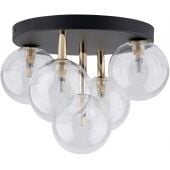 TK Lighting Nilos 758 lampa podsufitowa 5x6 W czarna-złota