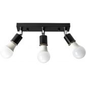 TooLight Line OSW05333 lampa podsufitowa 3x60 W czarna-chrom