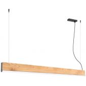 Thoro Lighting Lykke TH324 lampa wisząca 1x36 W czarna-drewno