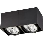 Zuma Line Box ACGU10117N lampa podsufitowa 2x15 W czarna