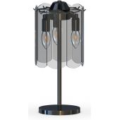 Zuma Line Nira MT35233SEBCN lampa stołowa 3x40 W czarna-przydymiona