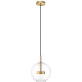 Zuma Line Enceladus P042801JL4AC lampa wisząca 1x5 W przezroczysta-złota