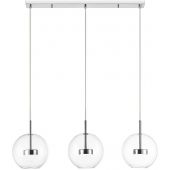 Zuma Line Enceladus P042803JB5AC lampa wisząca 3x5 W chrom-przezroczysta