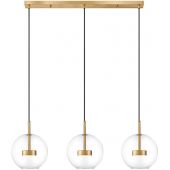 Zuma Line Enceladus P042803JL4AC lampa wisząca 3x5 W przezroczysta-złota