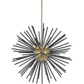 Zuma Line Urchin P049109CF7BC lampa wisząca powyżej 6x42 W czarna