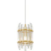 Zuma Line Alexandria P055601DV7V7 lampa wisząca 1x40 W złota