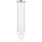 Zuma Line Arcturus P057407FF7AA lampa wisząca powyżej 6x4 W biała-złota