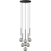 Zuma Line Arcturus P057407FSDFZ lampa wisząca powyżej 6x4 W czarna-złota