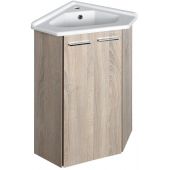 Aqualine Zoja 50344 szafka 39x39x74 cm podumywalkowa wisząca dąb
