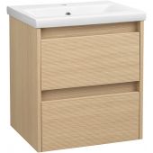 Astor Aria AMOTI502MW umywalka z szafką 51 cm dąb