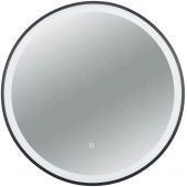 Balneo Venus L01010104033 lustro 80x80 cm okrągłe z oświetleniem z matą grzewczą czarny