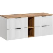 Comad Adel White SETADWB140CM8101WOTAN szafka z blatem 140x46x57 cm podumywalkowa wisząca biała