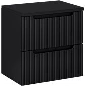 Comad Nova Black SETNOBBBLACK60CMS szafka z blatem 60x40x57 cm podumywalkowa wisząca czarna