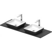 Duravit Sivida 268021FI00 umywalka z konsolą 135 cm szarą