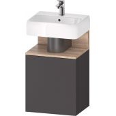 Duravit Qatego QA4076L55490000 szafka 44x35x64.5 cm podumywalkowa wisząca grafitowa