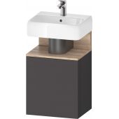 Duravit Qatego QA4076R55490000 szafka 44x35x64.5 cm podumywalkowa wisząca grafit