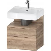 Duravit Qatego QA4393055550010 szafka 59x47x59 cm podumywalkowa wisząca czarny