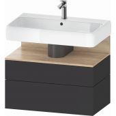 Duravit Qatego QA4394055800010 szafka 79x47x59 cm podumywalkowa wisząca grafit