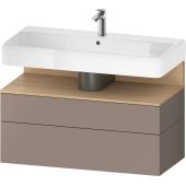 Duravit Qatego QA4395030430010 szafka 99x47x59 cm podumywalkowa wisząca dąb