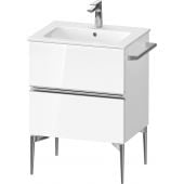 Duravit Sivida SV4643010220000 szafka 61x47.7x59.1 cm podumywalkowa wisząca biała-chrom