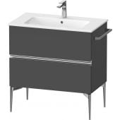 Duravit Sivida SV4644010490000 szafka 81x47.7x59.1 cm podumywalkowa wisząca grafitowa-chrom