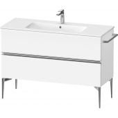 Duravit Sivida SV4646010180000 szafka 121x47.7x59.1 cm podumywalkowa wisząca biała-chrom