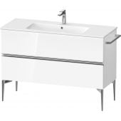 Duravit Sivida SV4646010220000 szafka 121x47.7x59.1 cm podumywalkowa wisząca biała-chrom