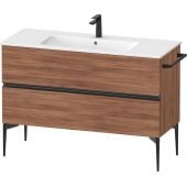 Duravit Sivida SV46460BD790000 szafka 121x47.7x59.1 cm podumywalkowa wisząca czarna-orzech