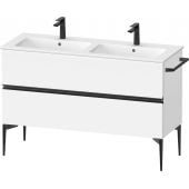 Duravit Sivida SV46470BD180000 szafka 128x47.7x59.1 cm podumywalkowa wisząca biała-czarna