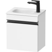 Duravit Sivida SV4649LBD180000 szafka 40x29.5x44 cm podumywalkowa wisząca biała-czarna