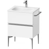 Duravit Sivida SV4650010180000 szafka 61x47.7x59.2 cm podumywalkowa stojąca biała-chrom