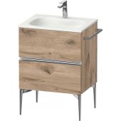 Duravit Sivida SV4650010550000 szafka 61x47.7x59.2 cm podumywalkowa wisząca dąb-chrom