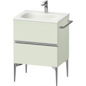 Duravit Sivida SV4650010HH0000 szafka 61x47.7x59.2 cm podumywalkowa wisząca zielona-chrom