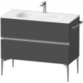 Duravit Sivida SV4652010490000 szafka 101x47.7x59.2 cm podumywalkowa wisząca grafitowa-chrom