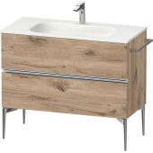 Duravit Sivida SV4652010550000 szafka 101x47.4x59.2 cm podumywalkowa wisząca dąb-chrom