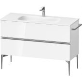 Duravit Sivida SV4653010220000 szafka 121x47.7x59.2 cm podumywalkowa wisząca biała-chrom